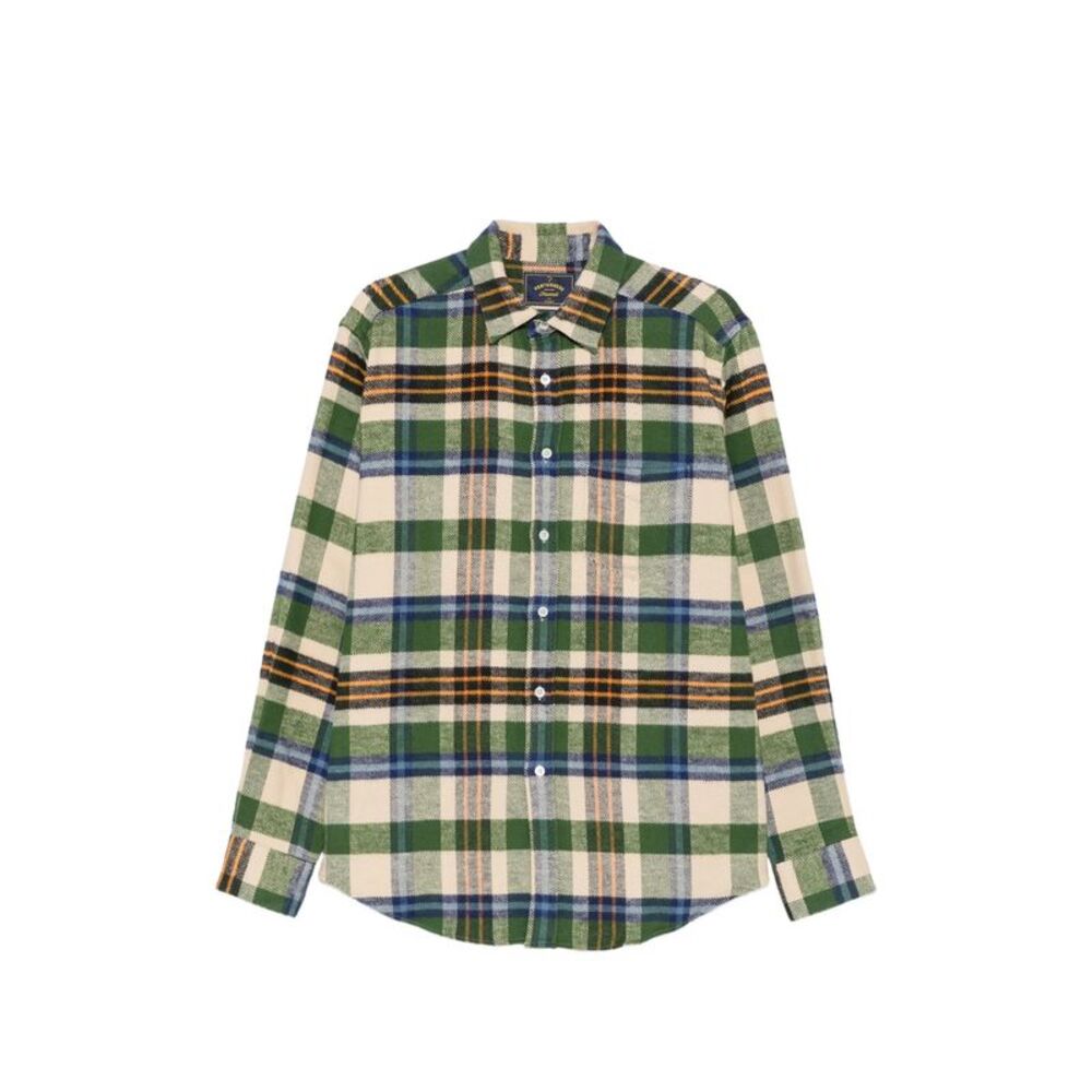 Portuguese Flannel Green Shirts Men